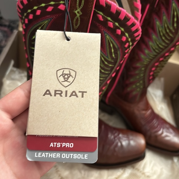 Ariat Womens Derby Crackled Limited Addition Cafe Cowgirl Boots - Picture 6 of 11